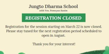 In the Spring of 2022,  Let’s Promote the Jungto Dharma School!