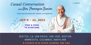 In-Person Casual Conversation with Ven. Pomnyun Sunim in September, 2023