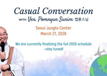 In-Person Casual Conversation with Ven. Pomnyun Sunim in 2026