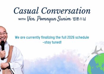 In-Person Casual Conversation with Ven. Pomnyun Sunim in 2026